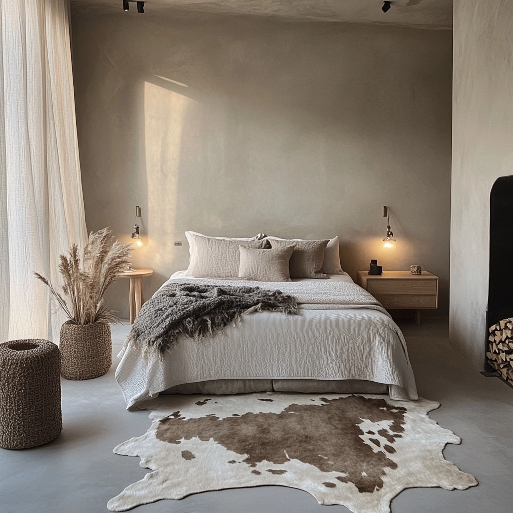 cow rug bedroom 7