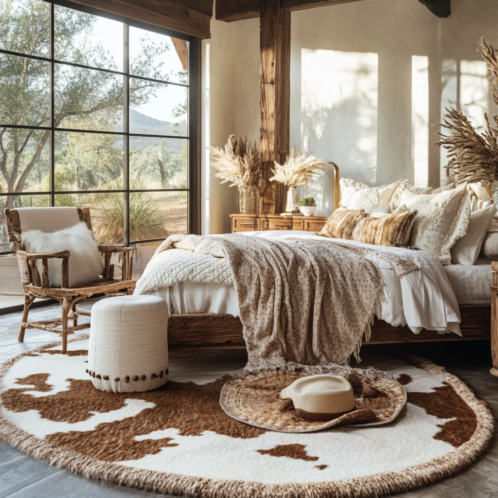 cow rug bedroom 70