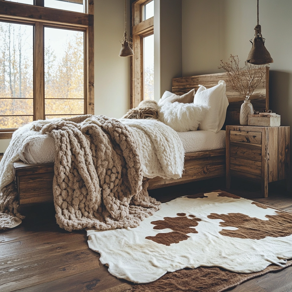 cow rug bedroom 71