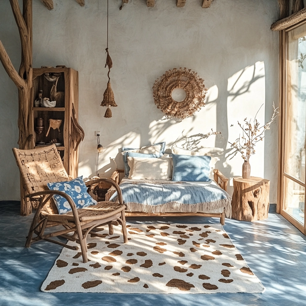 cow rug bedroom 75