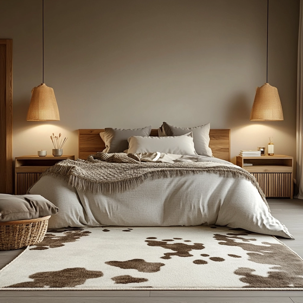 cow rug bedroom 8