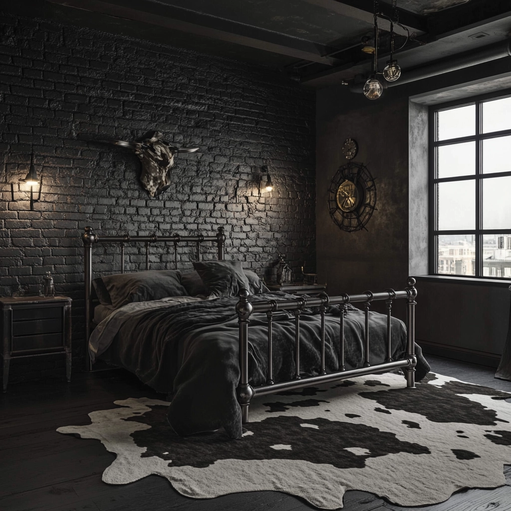 cow rug bedroom 9
