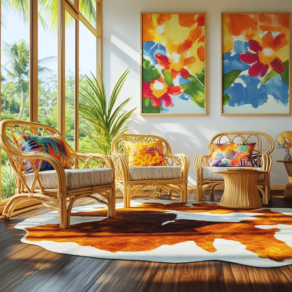 cowhide rug bedroom 66