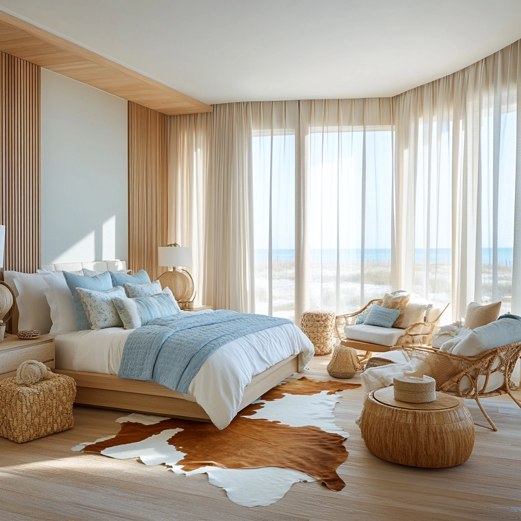 cowhide rug bedroom 71
