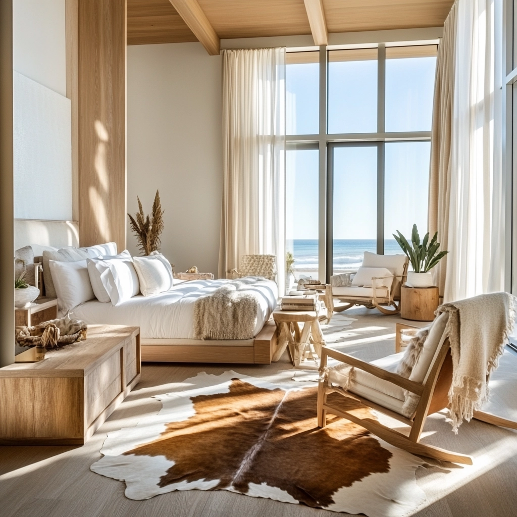 cowhide rug bedroom 72
