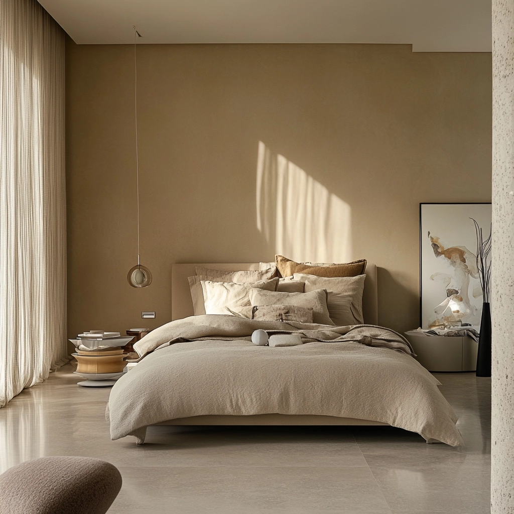 cozy beige bedroom 46