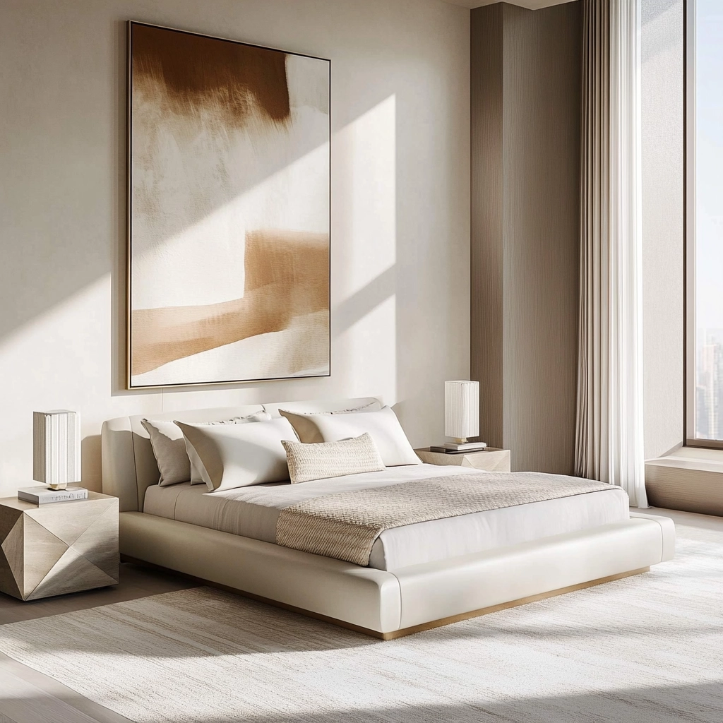 cream and beige bedroom 10