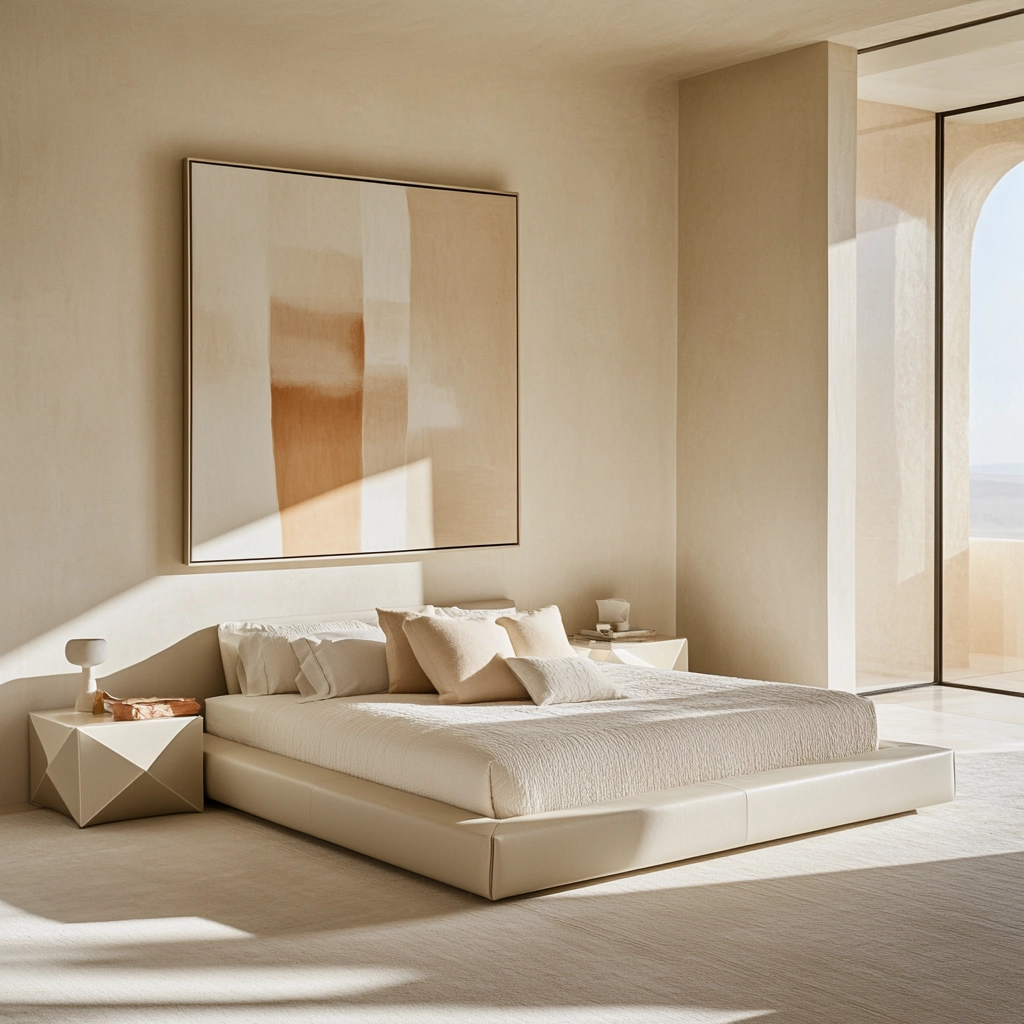 cream and beige bedroom 11