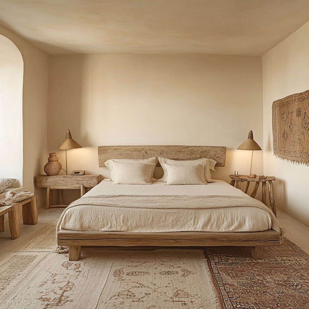 cream and beige bedroom 14