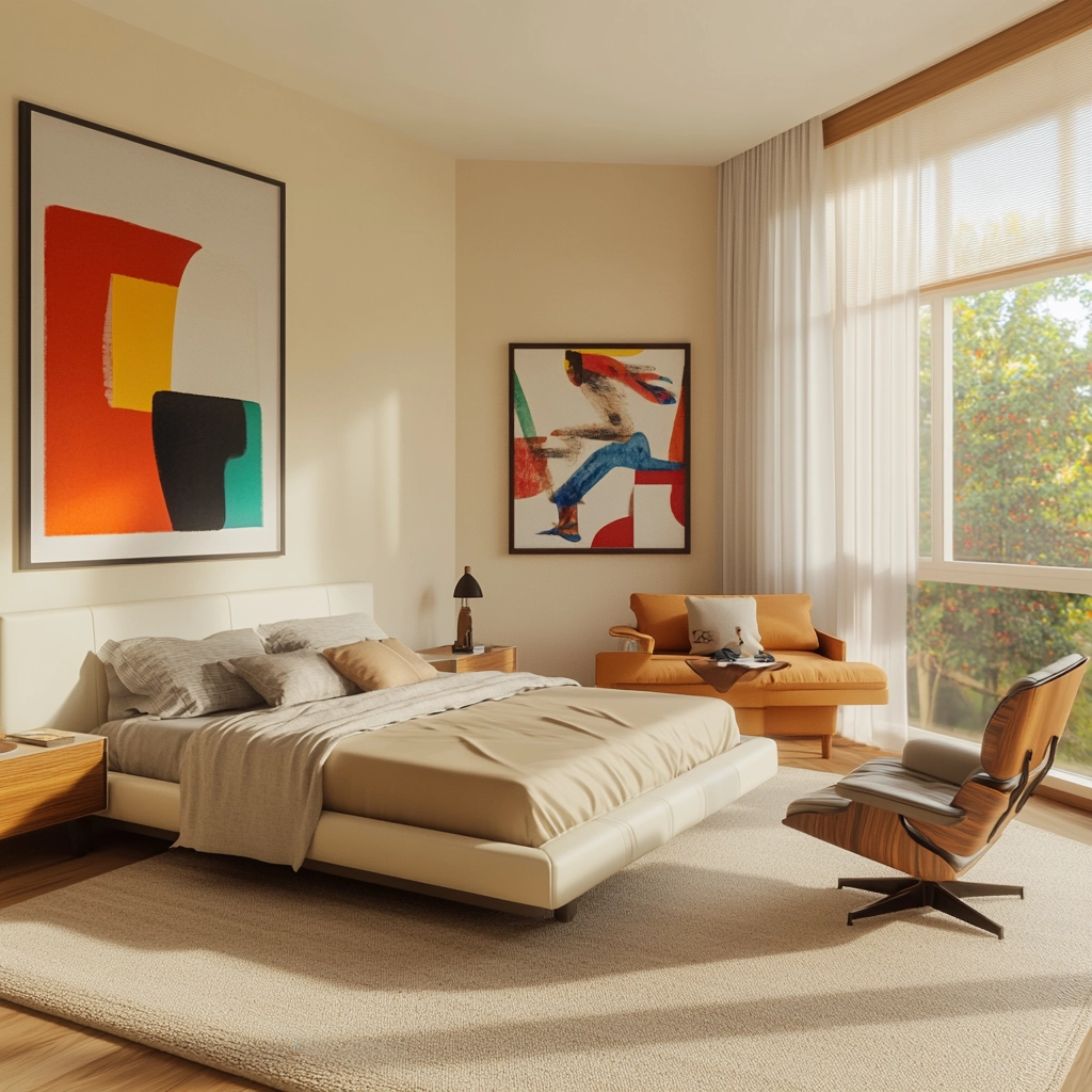 cream and beige bedroom 24