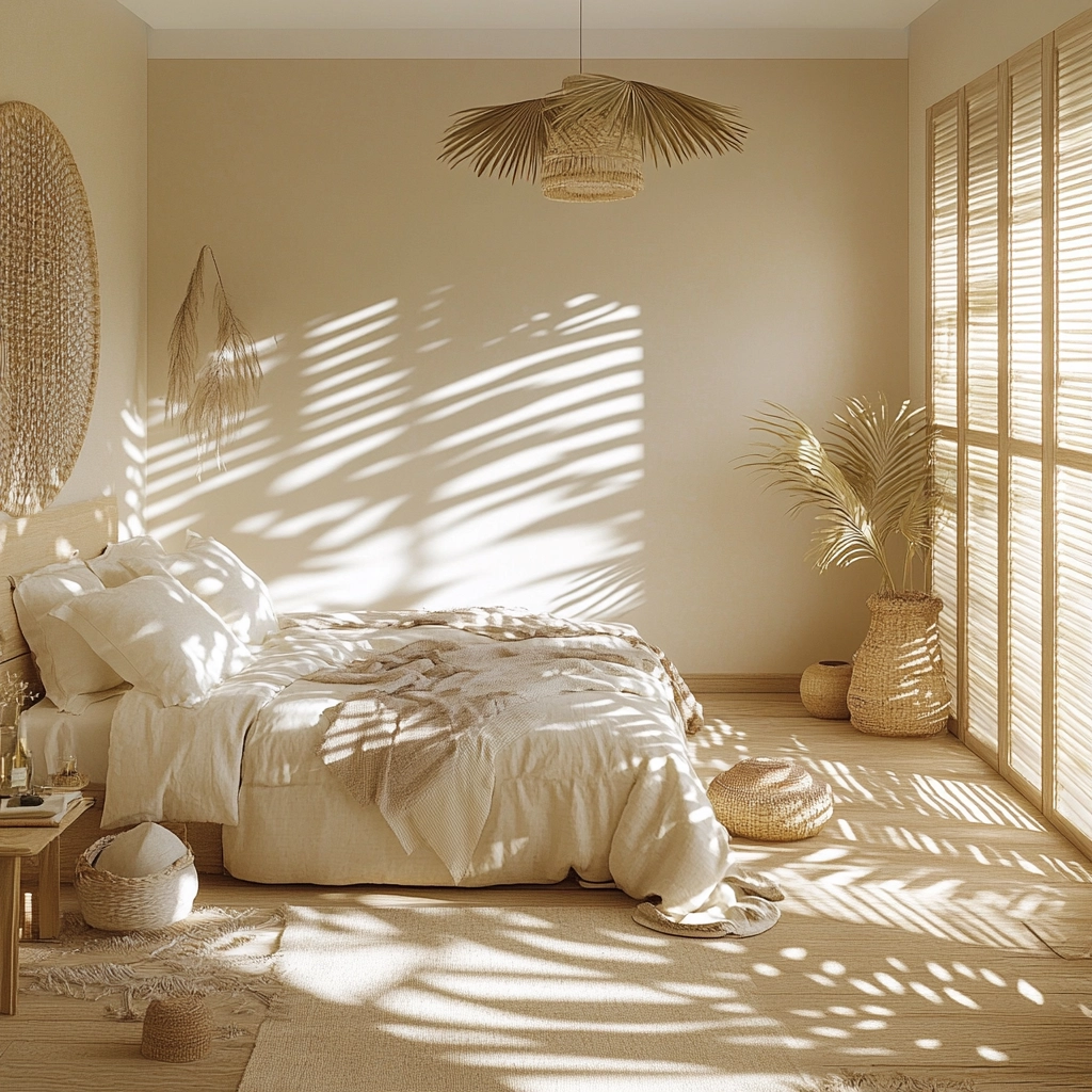 cream and beige bedroom 25