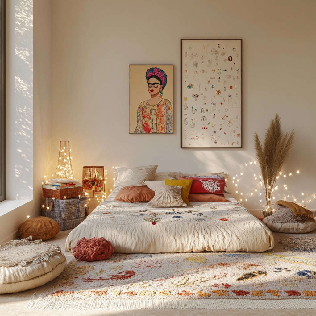 cream and beige bedroom 42