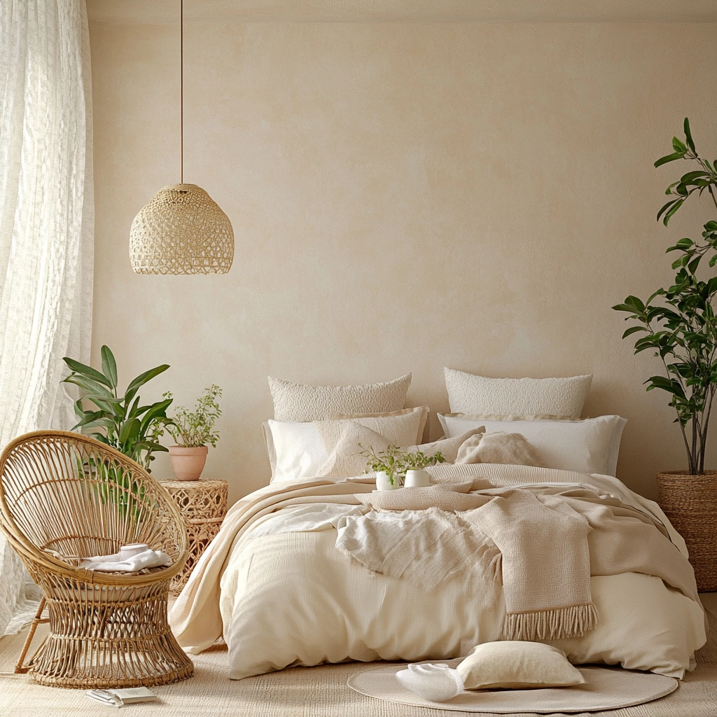 cream and beige bedroom 5