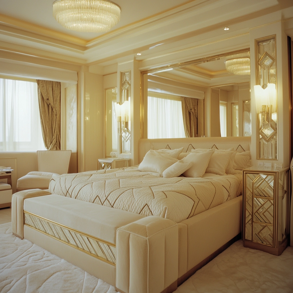 cream and beige bedroom 57