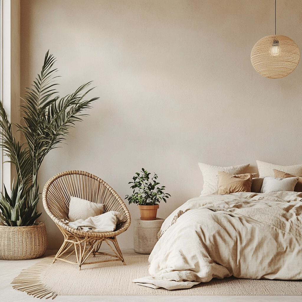 cream and beige bedroom 6