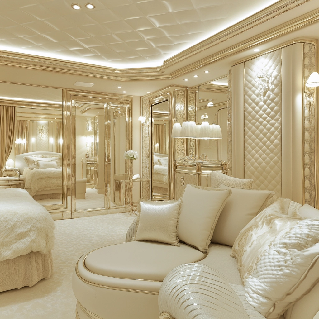 cream and beige bedroom 60