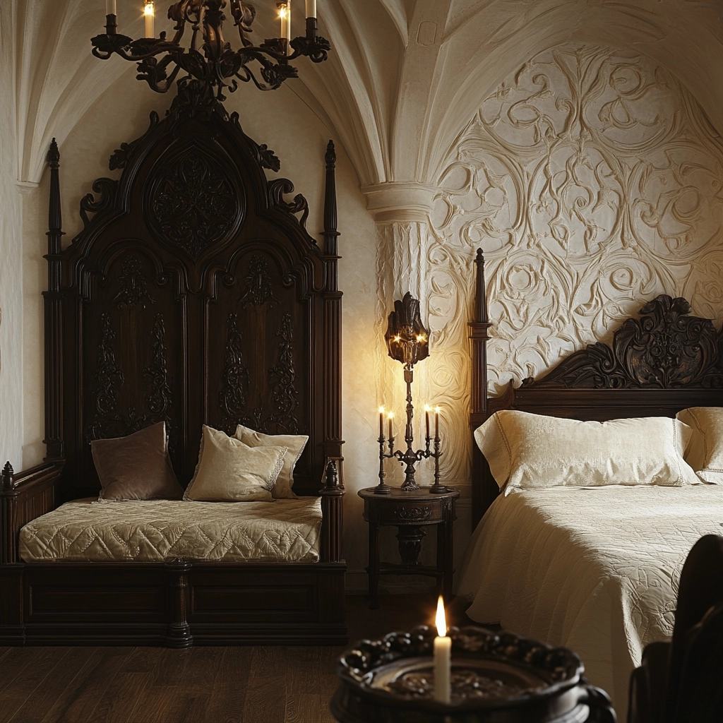 cream and beige bedroom 66