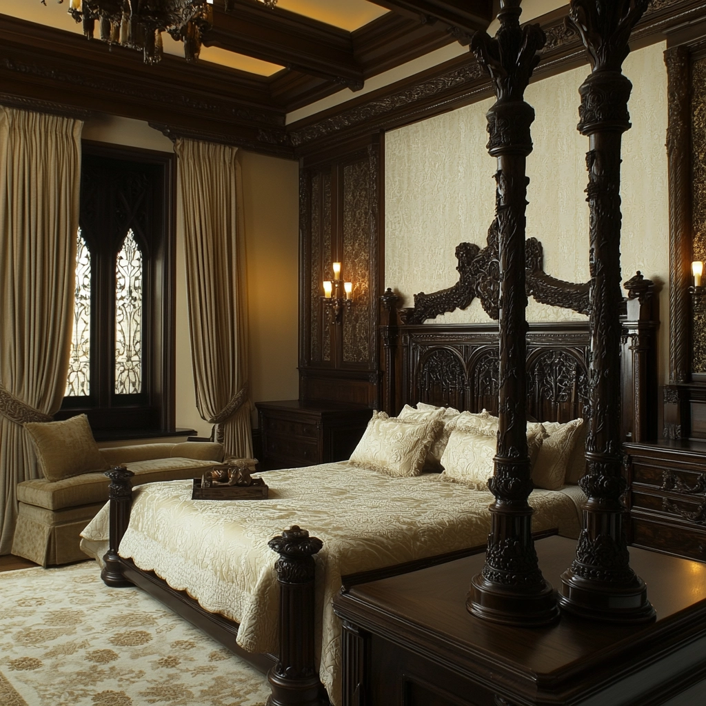 cream and beige bedroom 67