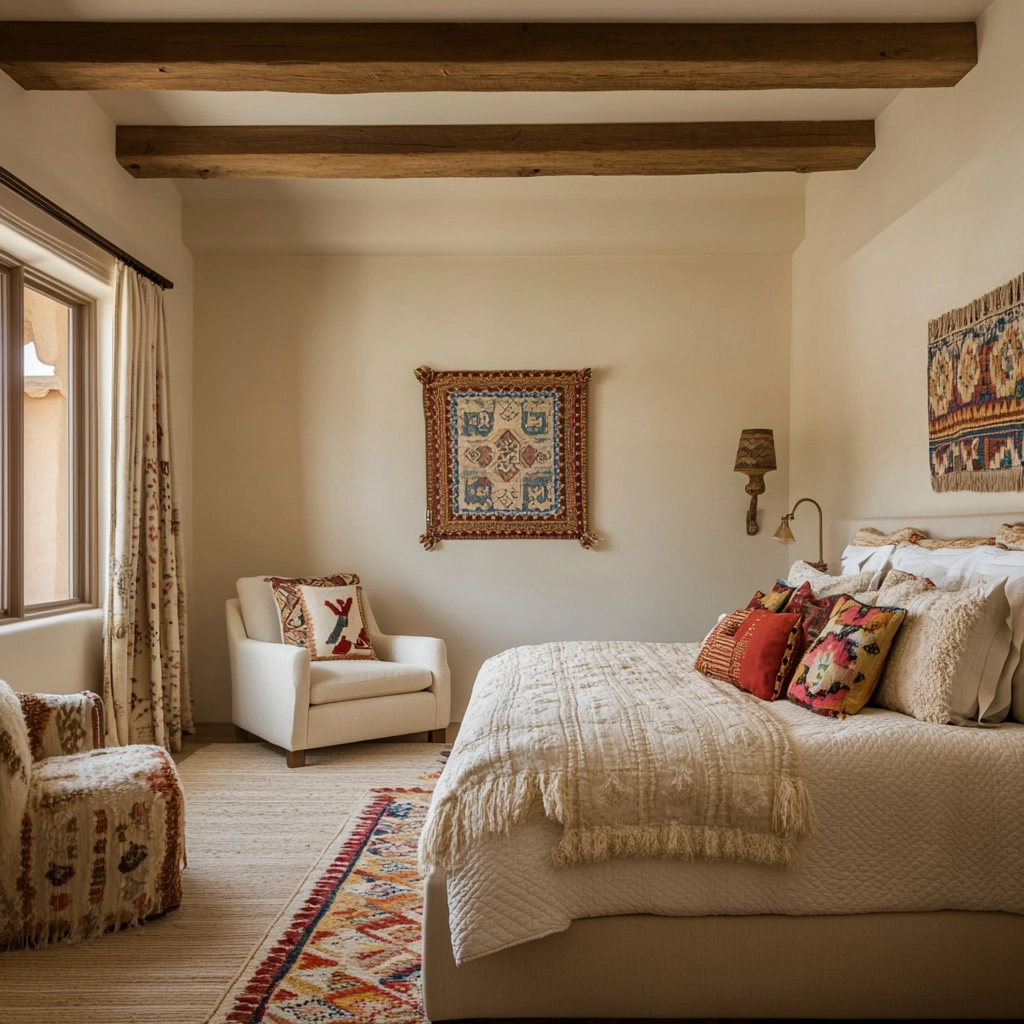cream and beige bedroom 72