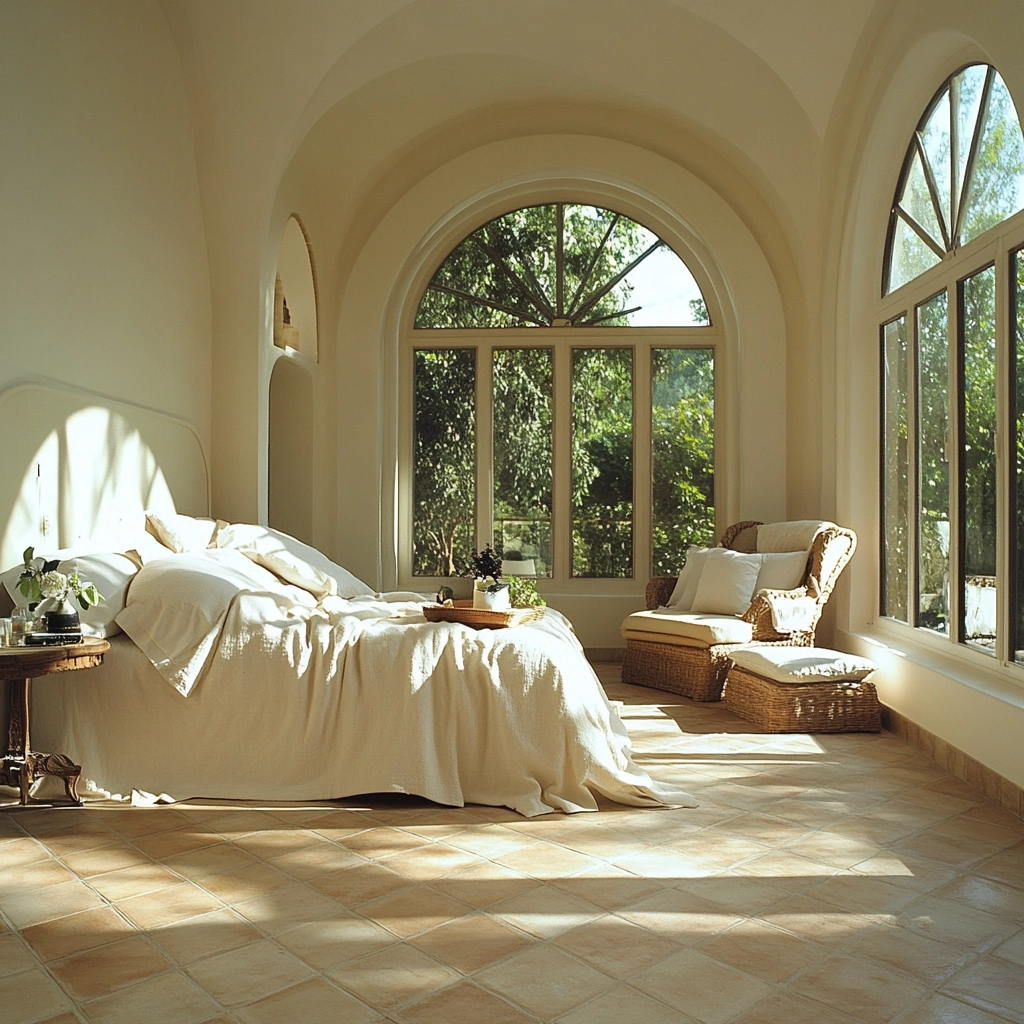 cream and beige bedroom 76