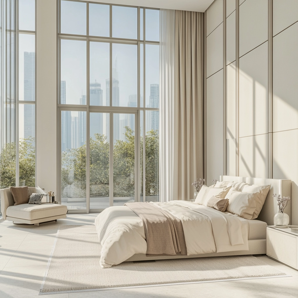 cream and beige bedroom 77