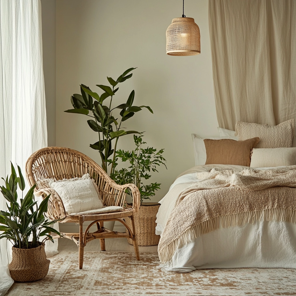 cream and beige bedroom 8
