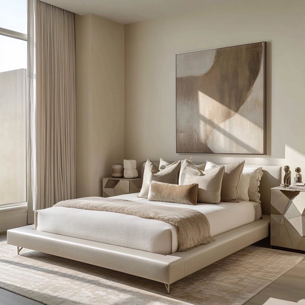cream and beige bedroom 9