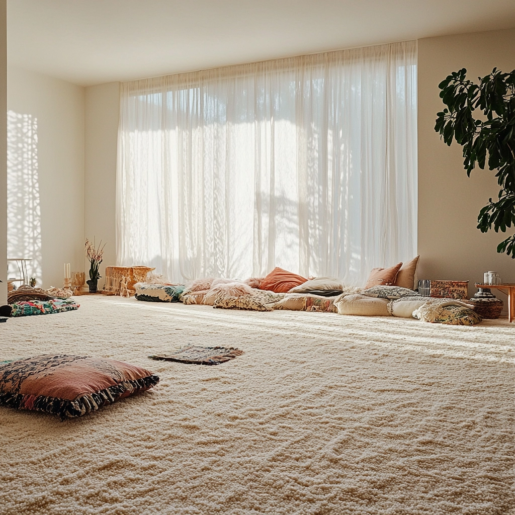 cream carpet living room 12
