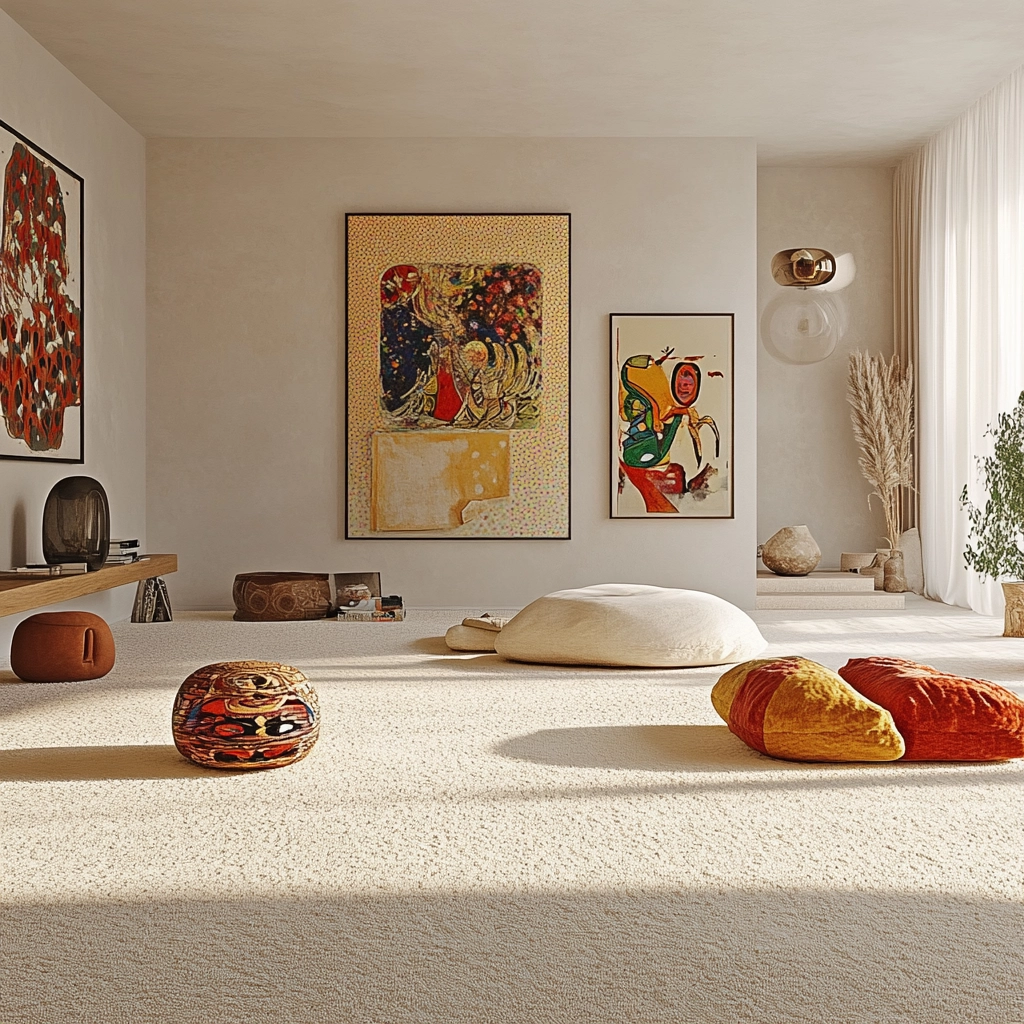 cream carpet living room 73