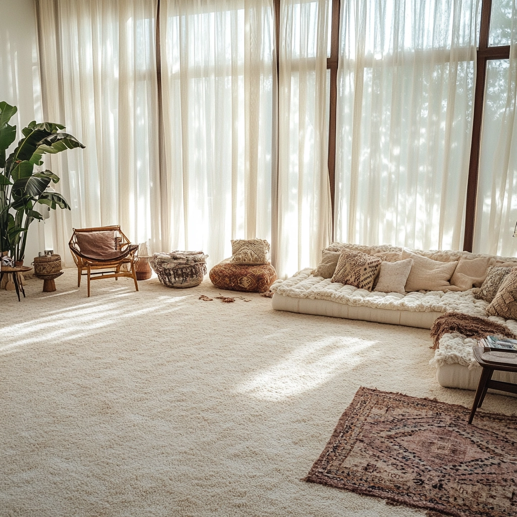 cream carpet living room 9
