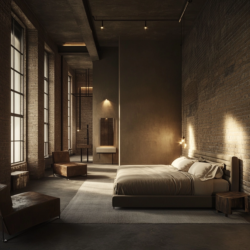 dark beige room bedroom 14