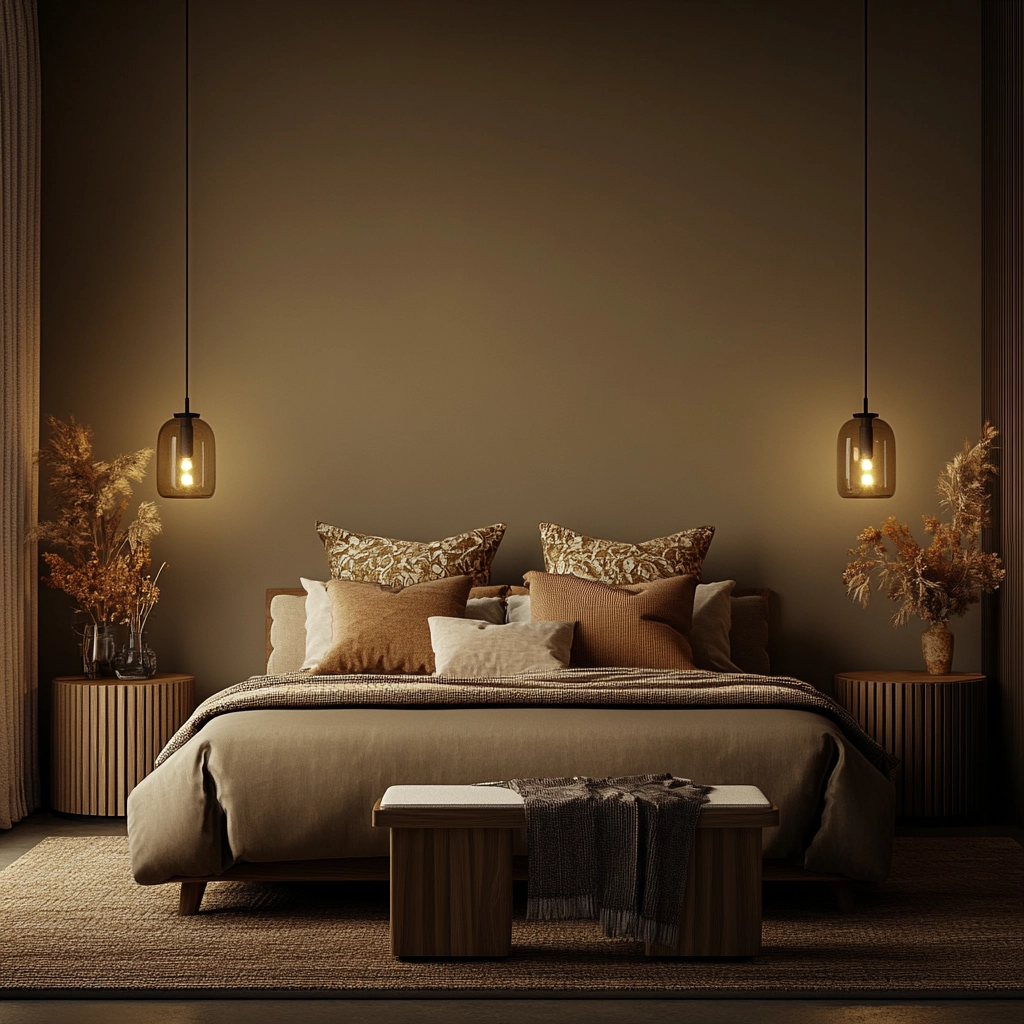 dark beige room bedroom 24