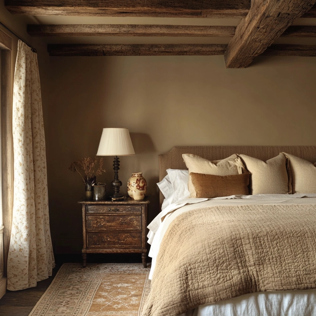 dark beige room bedroom 29