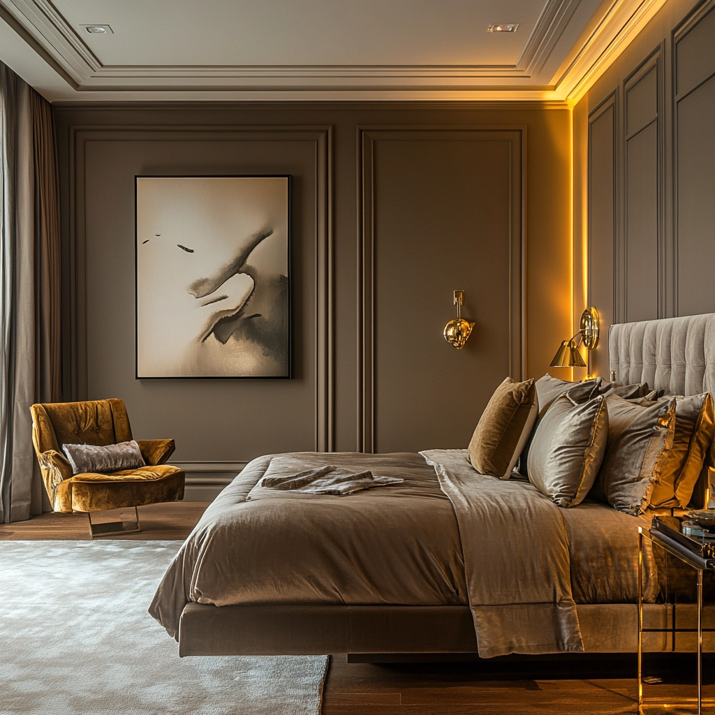 dark beige room bedroom 35