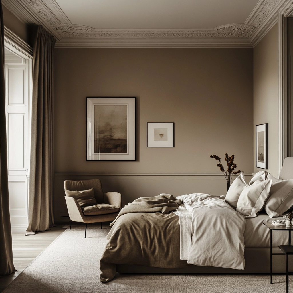 dark beige room bedroom 60