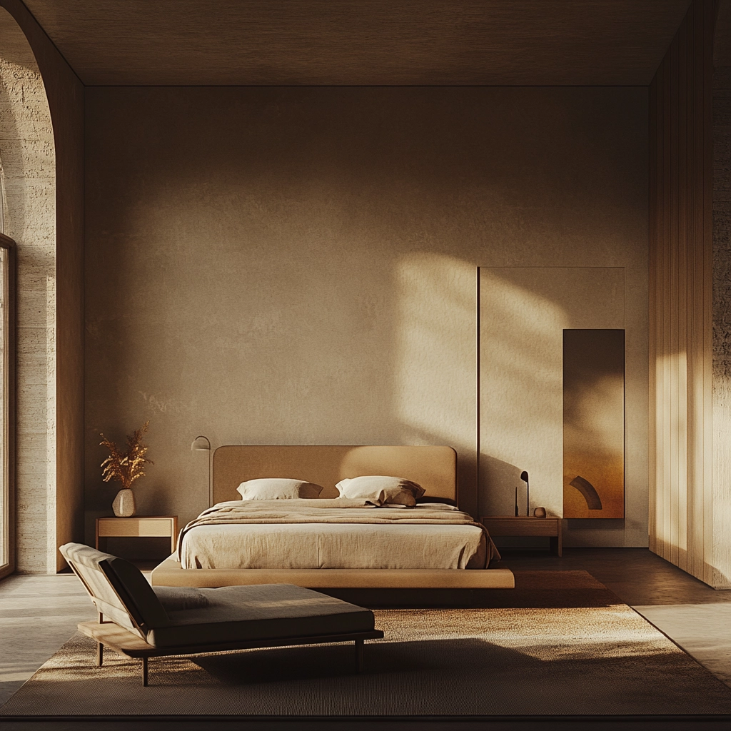 dark beige room bedroom 77