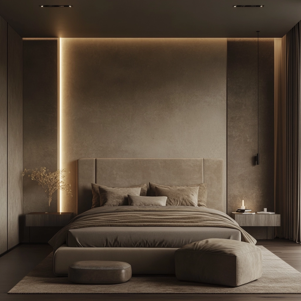 dark beige room bedroom 79