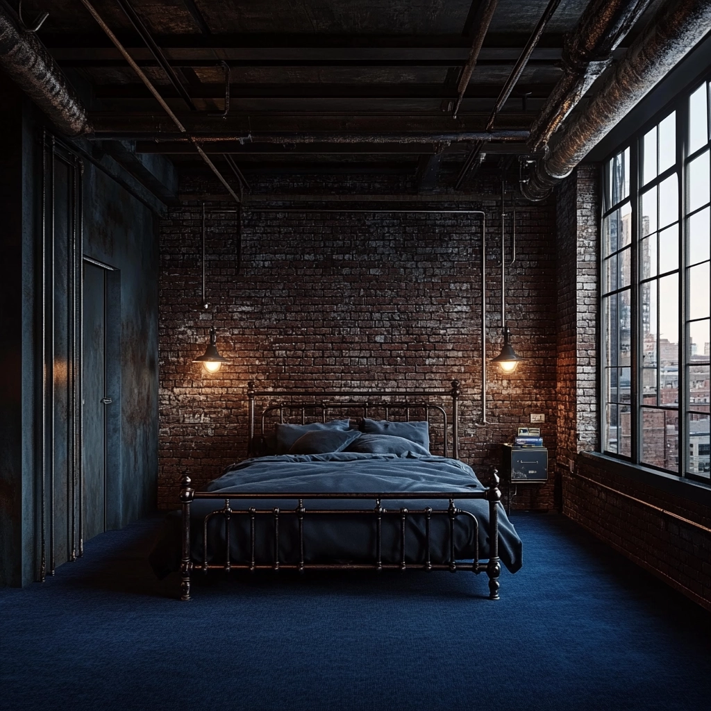 dark blue carpet bedroom 11