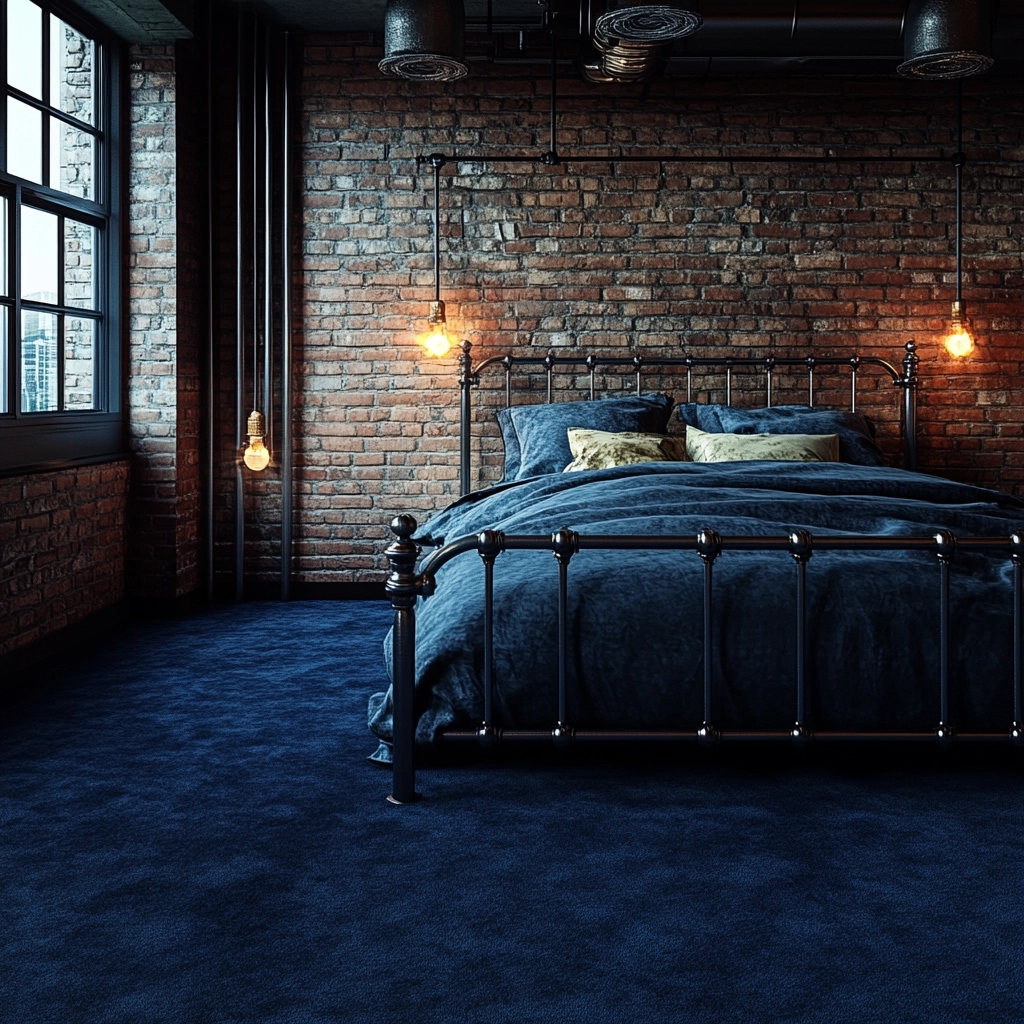 dark blue carpet bedroom 12