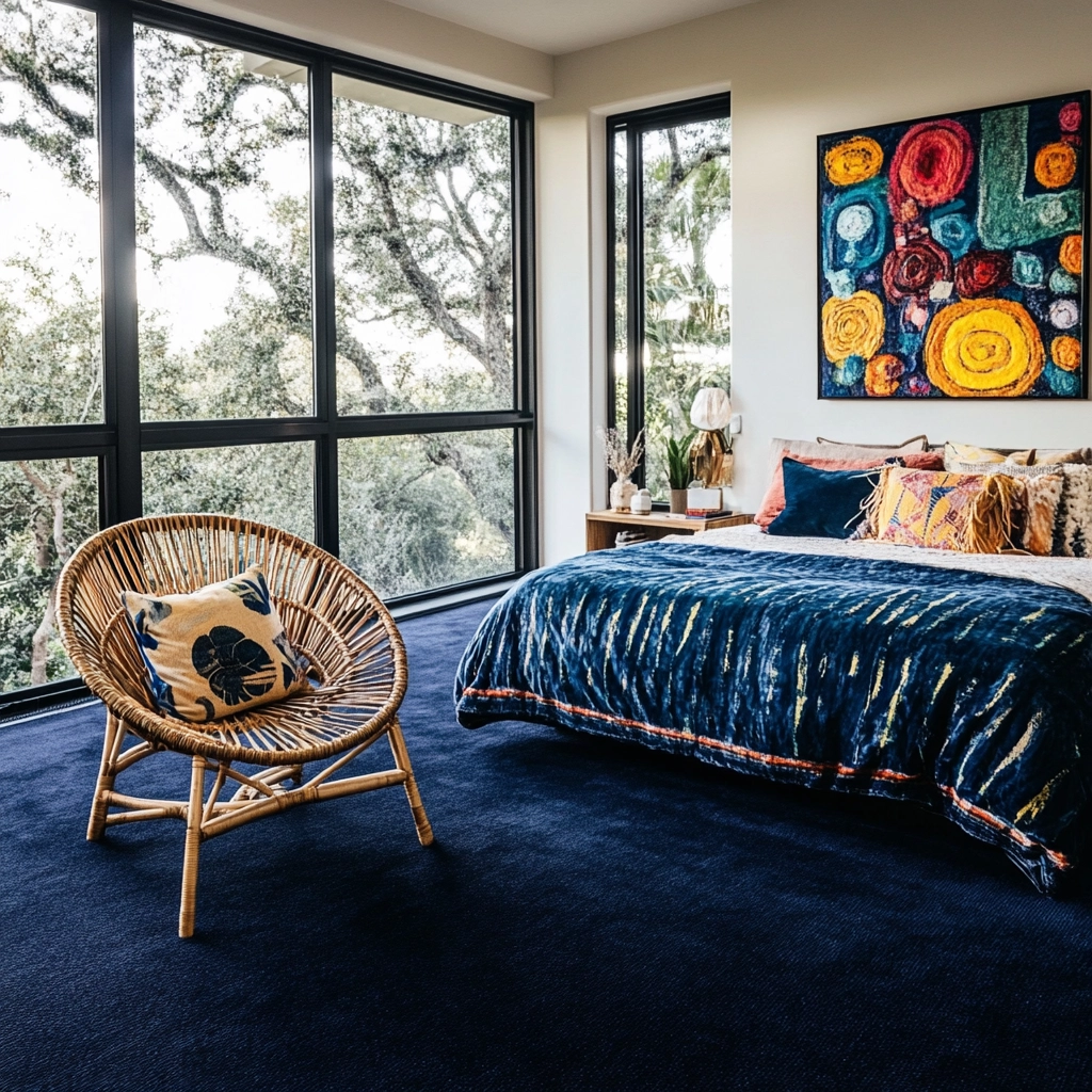 dark blue carpet bedroom 13