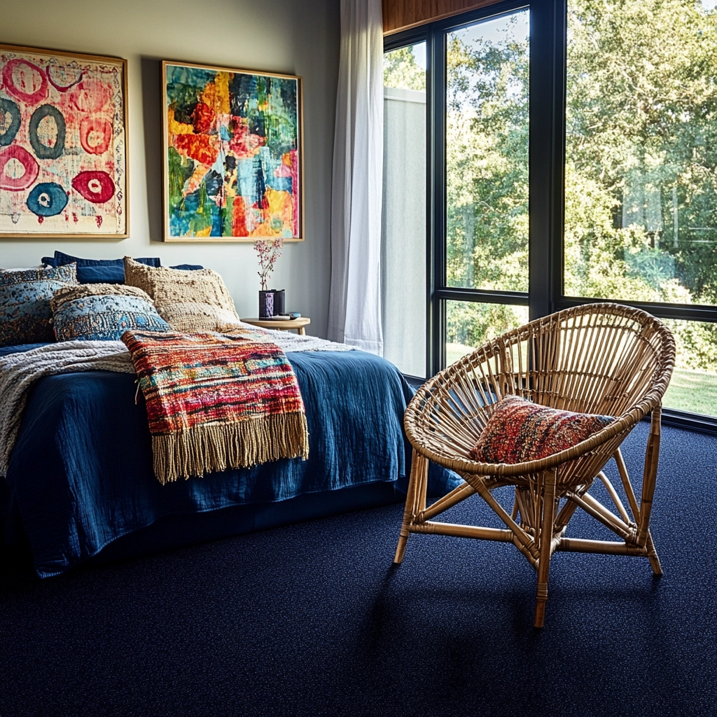 dark blue carpet bedroom 16