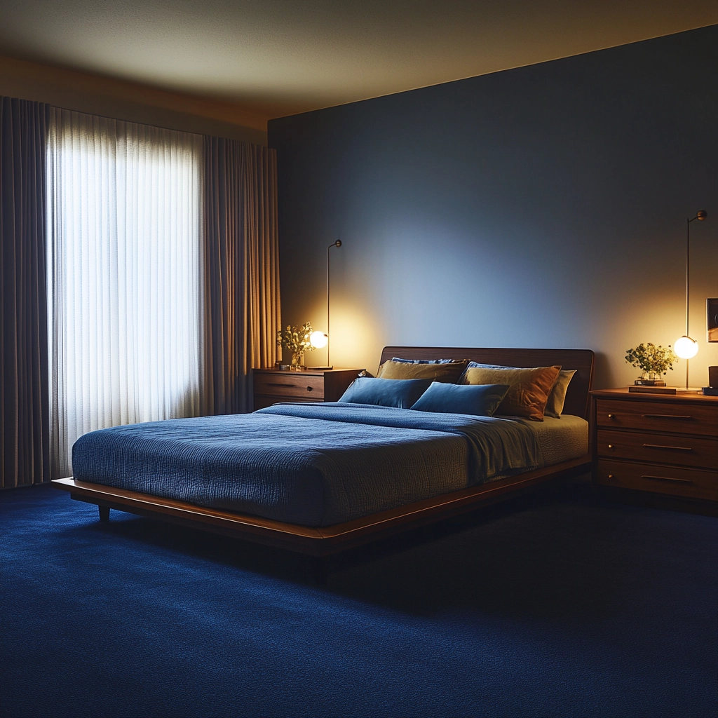 dark blue carpet bedroom 17