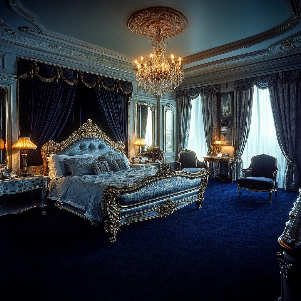 dark blue carpet bedroom 25