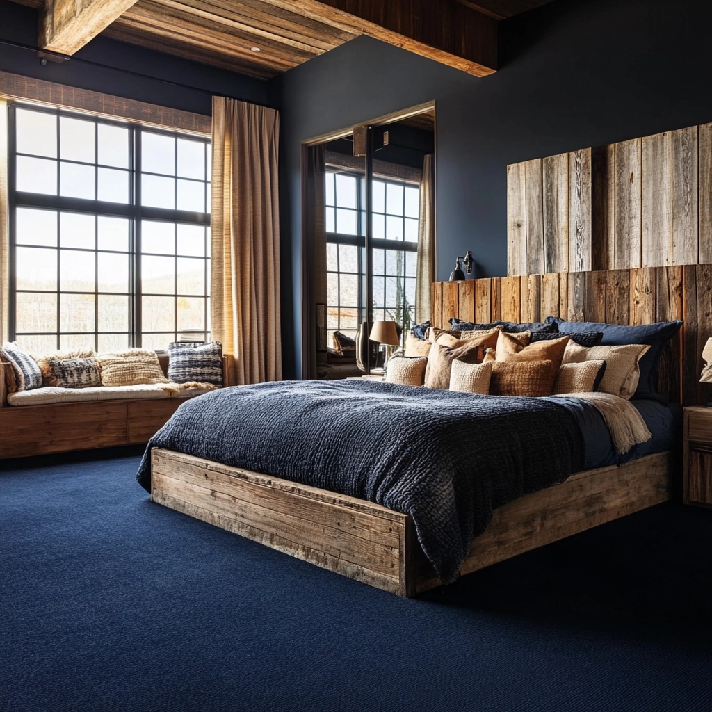 dark blue carpet bedroom 29