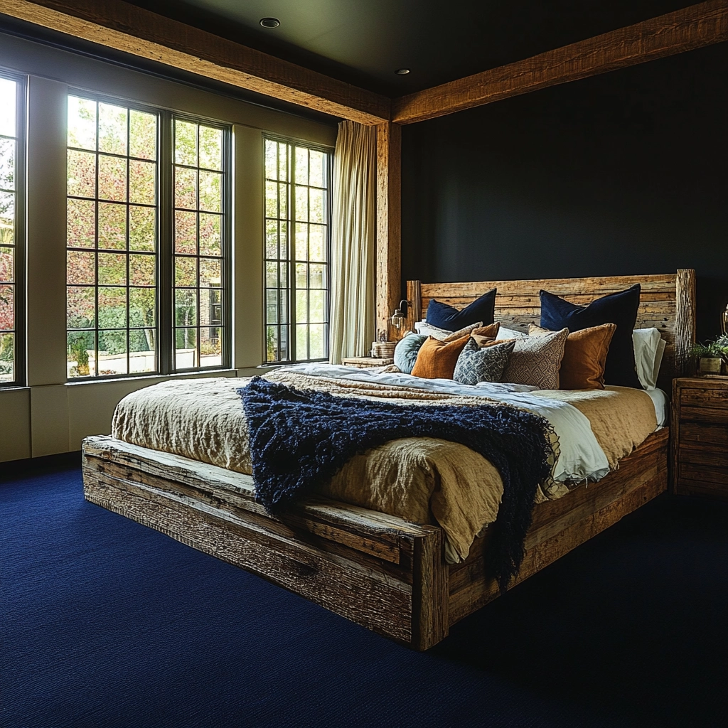 dark blue carpet bedroom 31