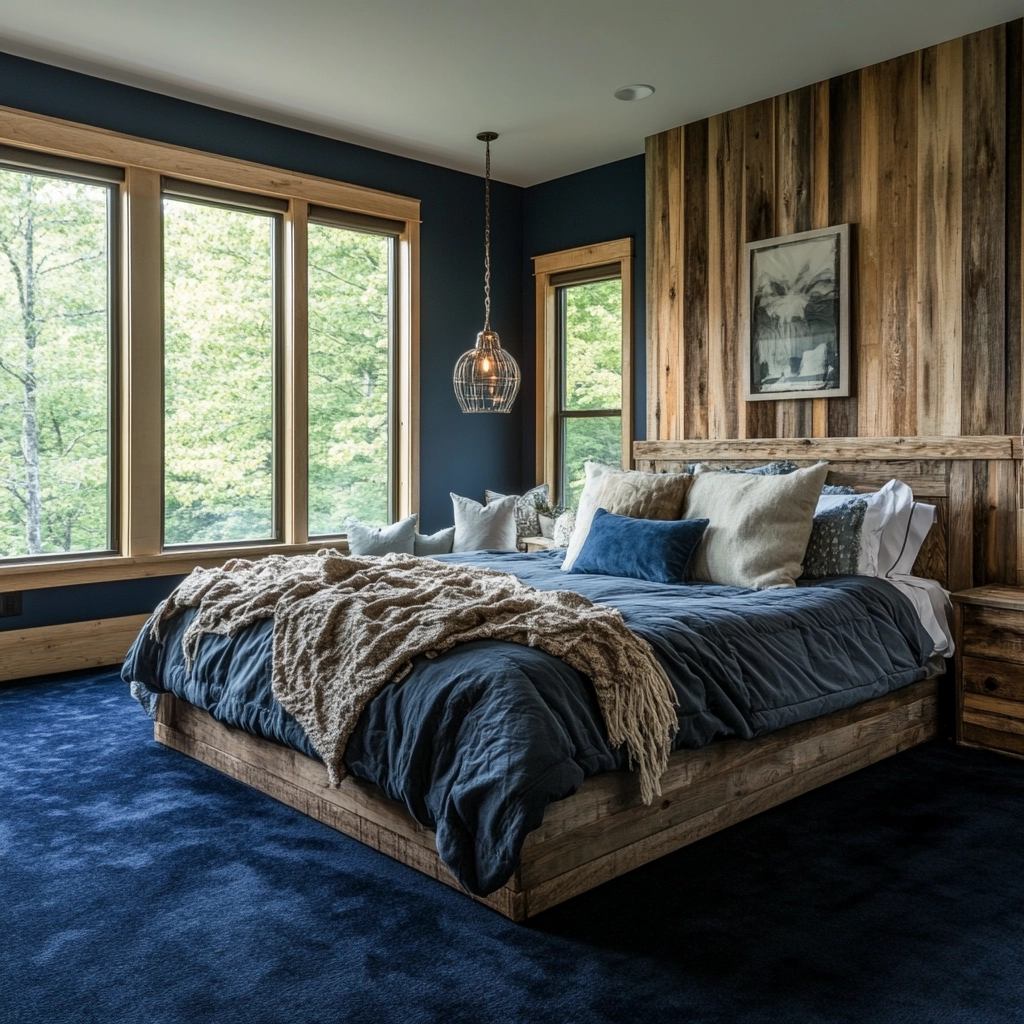 dark blue carpet bedroom 32