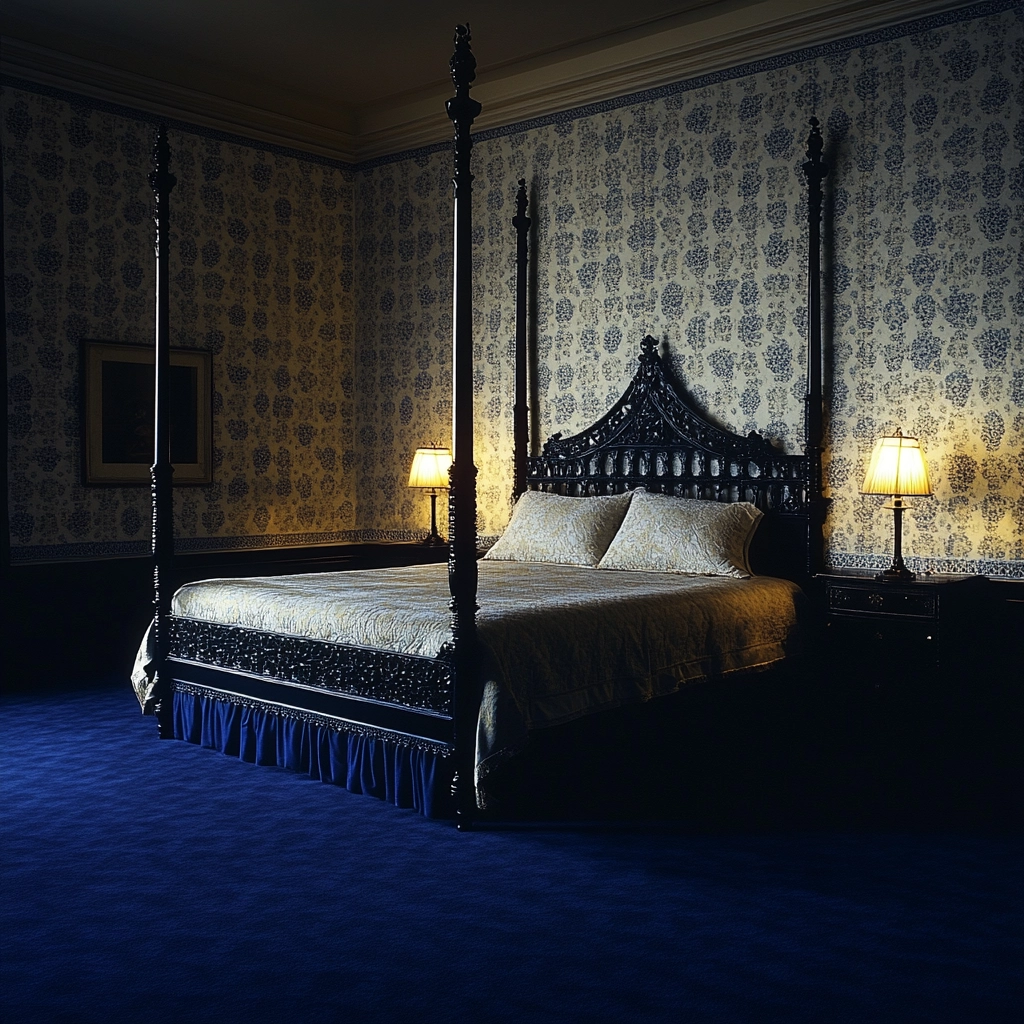 dark blue carpet bedroom 41