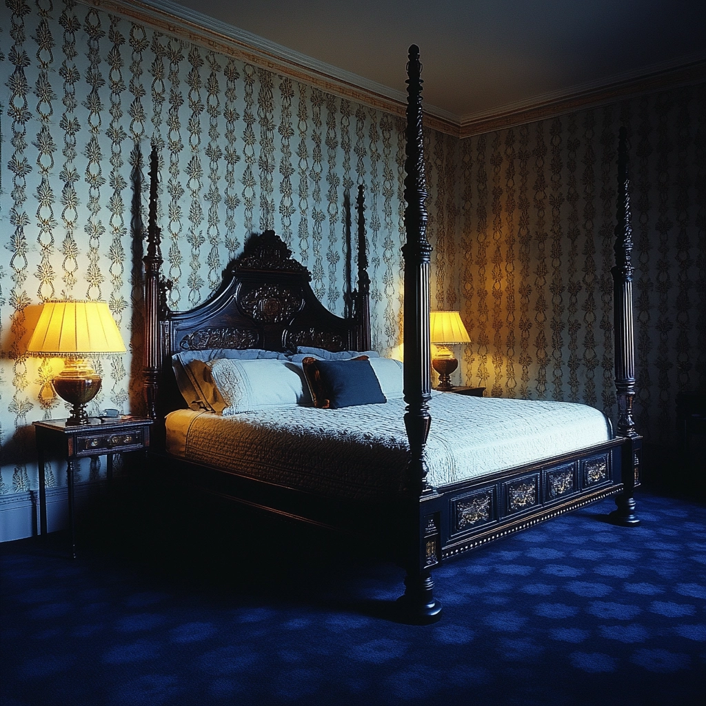 dark blue carpet bedroom 44