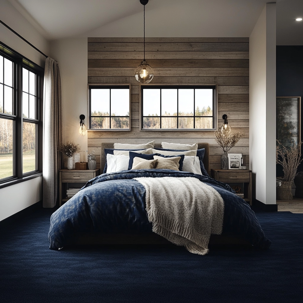 dark blue carpet bedroom 46