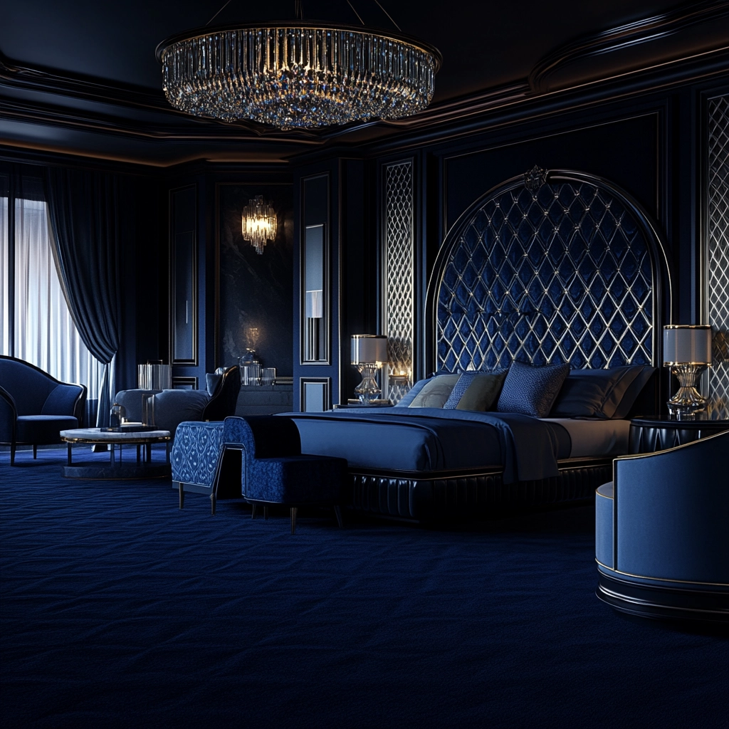dark blue carpet bedroom 53